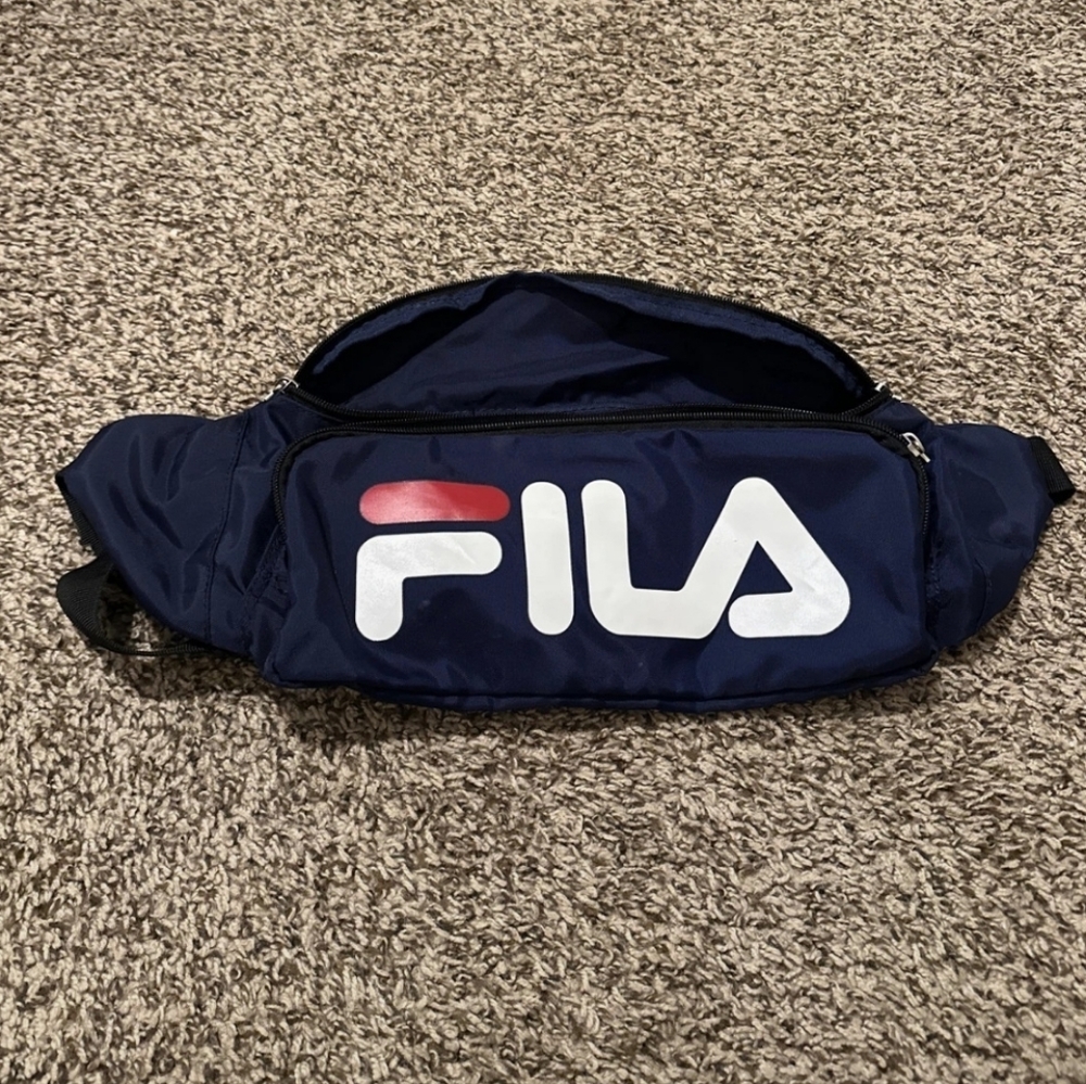 Women's FILA Blue Nylon Waist Pack